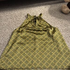 Michael Kors Olive Green Halter Top